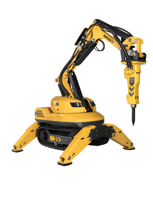 Rivningsrobot Brokk 110 fra Akutt