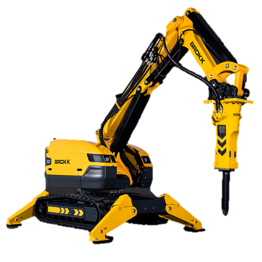 Rivningsrobot Brokk 500 fra Akutt