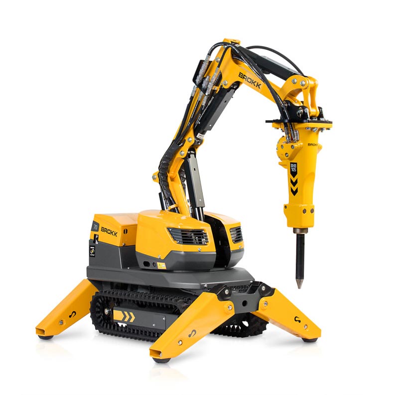Rivningsrobot Brokk 70 fra Akutt