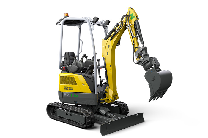 Elektrisk minigraver Wacker Neuson EZ17e fra Akutt